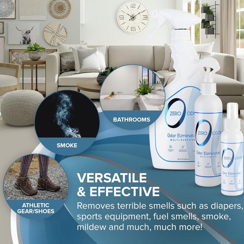 Zero Odor ZOG 1025 General Household Basic Deodorizer Kit - 3 Piece Set - Image 5